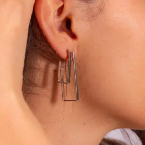 Conjunto Luxo Geométrico Ródio