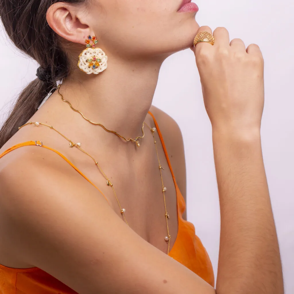 Colar Pearls and Peace