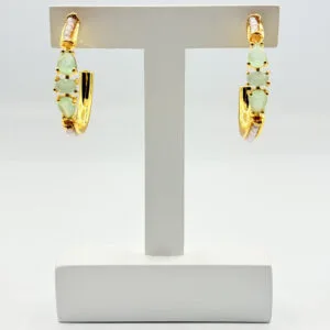 Brinco Hoop Aquamarine