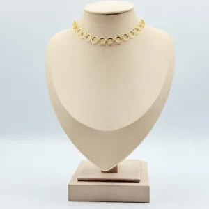 Choker Argolas Dourado