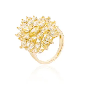 Anel Glamour Dourado